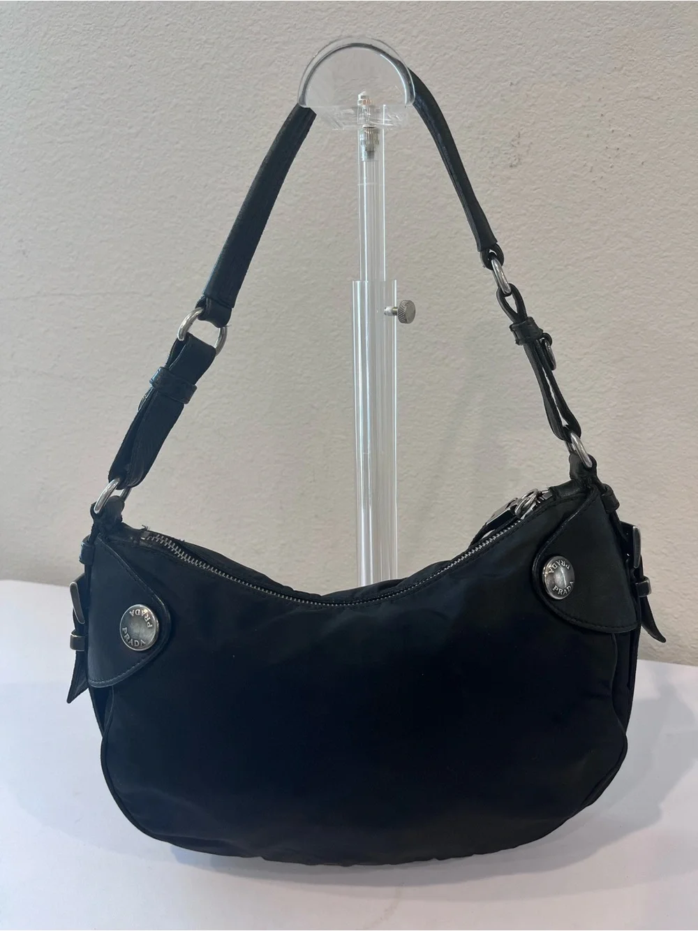 PRADA VINTAGE TESSUTO NYLON HOBO.